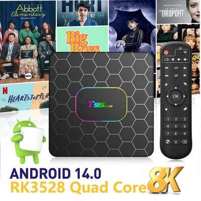 Smart TV BOX Android14 128GB 64GB WIFI6 2,4G/5G Mediaplayer Octa Core NEU 2025 - Bild 1 von 4