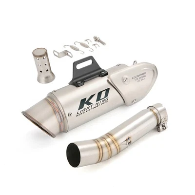 For Honda CBR500R CB500X CB500F 2013-2015 Exhaust Mid Link Pipe Slip-on Muffler - Image 1 of 4