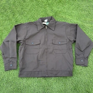 Vintage Wear Guard Brown Canvas Work Mechanic Farm Jacket Boxy Medium - Picture 1 of 8