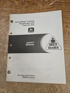 John Deere Decespugliatore manuale di sicurezza tagliaerba/erbacce e seghetto OMM95227 - Foto 1 di 6