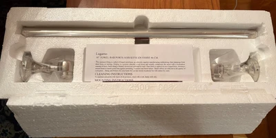 "Toallero Restoration Hardware Lugarno - 18"" - níquel pulido" Foto 1 de 4