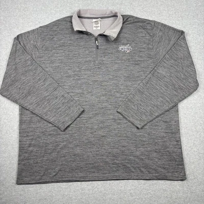 NHL Washington Capitals Hockey 2XL XXL Hombres 1/4 Cremallera Gris Manga Larga Patín sobre Hielo Foto 1 de 4