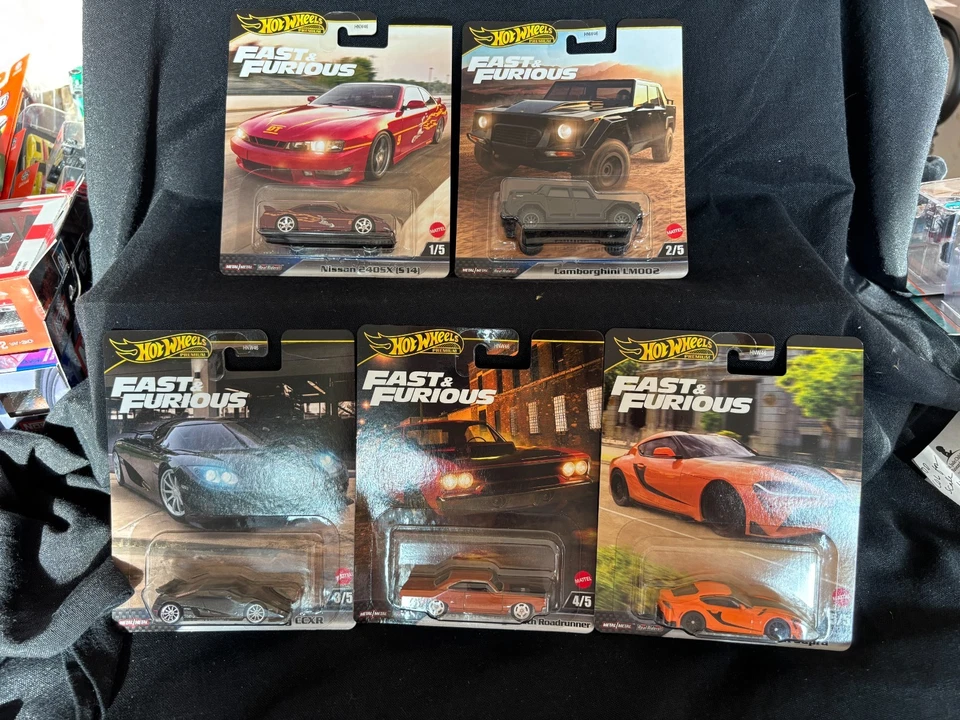 Hot Wheels - Fast & Furious - Set of 5 - All great cars! - Image 1 of 1