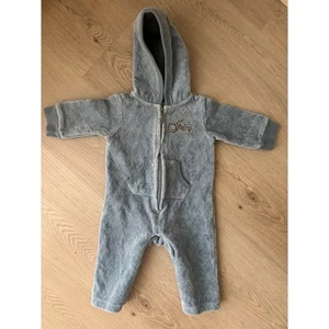 Juicy Couture 3-6 Meses Y2K Bebé Azul Acolchado Terciopelo Sudadera con Capucha Traje de Una Pieza - Imagen 1 de 5