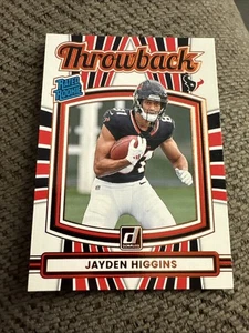 2025 Donruss Jayden Higgins Throwback Rated Rookie #37 Houston Texans 2Q - Bild 1 von 2
