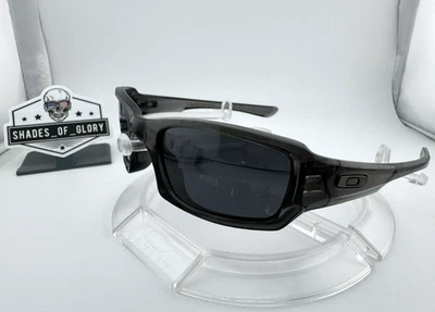 OAKLEY FIVES SQUARED GREY SMOKE W/ BLACK AFTERMARKET POLARIZED SUNGLASSES 03-441 - Image 1 of 4