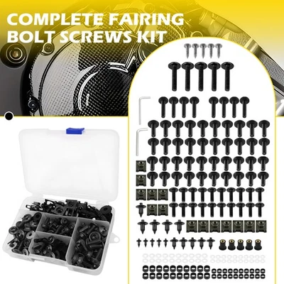 Kit completo de tornillos de perno de carenado aptos para Ninja Kawasaki ZX6R 7R ZX9R ZX12R ZX14 Foto 1 de 4