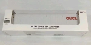 40' DRY GOODS SEA CONTAINER "OOCL" WHITE 1/50 DIECAST MASTERS 91027 MB E35 - Picture 1 of 4