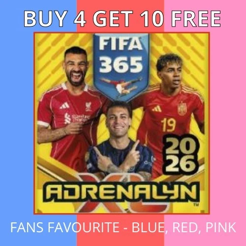 FIFA 365 Adrenalyn XL Panini 2025/26 - FANS FAVOURITE PARALLEL - BLUE, RED, PINK - Image 1 of 1