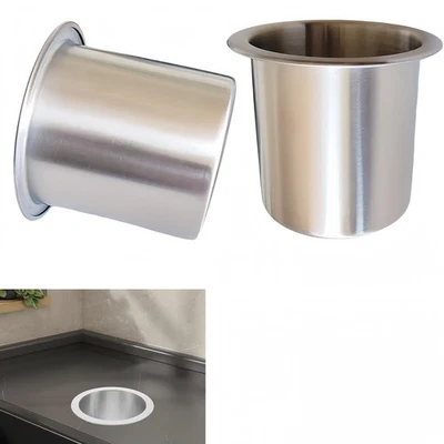 2 Piezas Portavasos de Acero Inoxidable Inserto Sofá Reclinable Portavasos Repuesto I... Foto 1 de 4