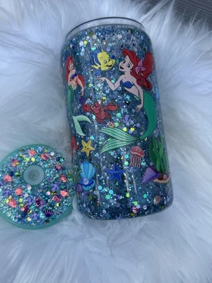 Little mermaid Snow-Globe Glass Cup - Image 1 of 2