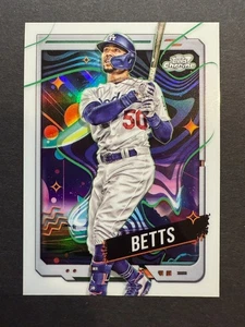 2024 Topps Chrome Cosmic White Hole Refractor #53 Mookie Betts Dodgers (A) - Bild 1 von 2