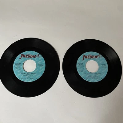 Ramon Ayala Los Bravos Del Norte 45 7" Vinyl Record Freddie Records Lot Of Two - Image 1 of 4