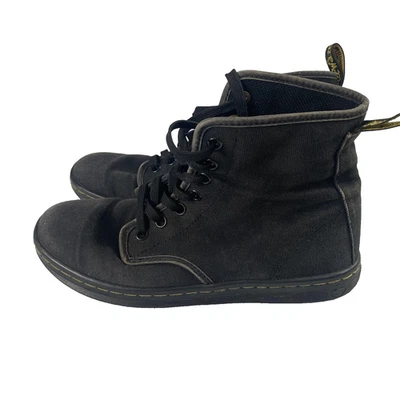 Zapatos Dr Martens para mujer talla 7 botas altas de lona con cordones costuras amarillas Foto 1 de 4