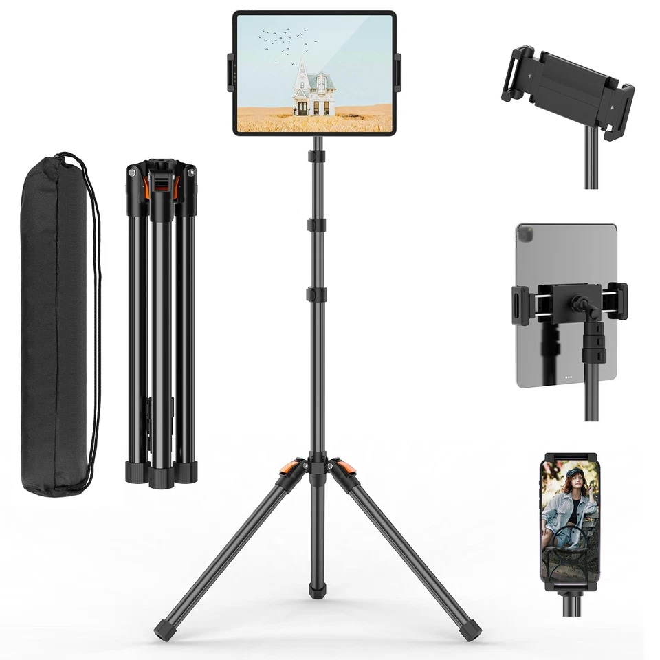 XXZU 182cm Supporto Per Tablet e Cellulari da Pavimento, Treppiede per (c0B) - Immagine 1 di 1