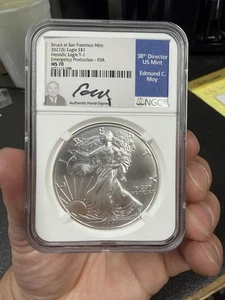 2021 S Silver Eagle Type 1 First Day Of Release NGC MS-70 San Francisco Coin - Picture 1 of 2