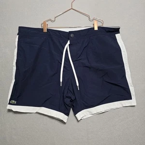 Lacoste Badeshorts Herren XL XLarge dunkelblau Kordelzug Mesh gefüttert - Bild 1 von 8