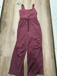 HALARA Breezeful Mono Mameluco Secado Rápido Bolsillos Piernas Anchas Rojo Grande - Imagen 1 de 8