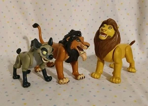 Vintage Disney The Lion King Scar Mufasa Hyena Fighting Action Figure Toys READ - Picture 1 of 16