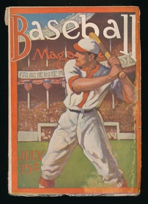 RARE UNRESTORED JULY 1915 Baseball Magazine EARLY BUDWEISER & HARLEY SIDECAR ADS - Image 1 of 4