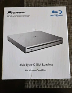 Pioneer USB 3.1 Gen1 (3.0) Portable BD/DVD/CD Burner Model BDR-XS07S - Afbeelding 1 van 3