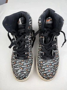 Größe 9 - Nike Air Force 1 High "Just Do It" schwarz orange Herren gebraucht - Bild 1 von 13