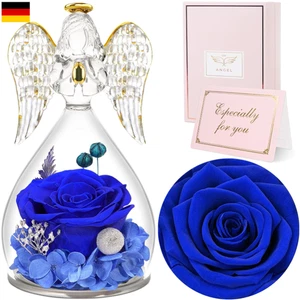 Ewige Rose Engel Glas | Handgefertigt | Muttertag Geschenk - Bild 1 von 8