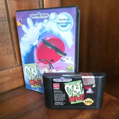 Cool Spot(世嘉 Genesis,1993)7UP 苏打视频游戏 - 无手册 状况良好 — 第 1/3 张图片