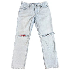 Rag & Bone Jeans Women 28x30 Rosa Mid Rise Boyfriend Blue Denim Button fly Y2K - Picture 1 of 6