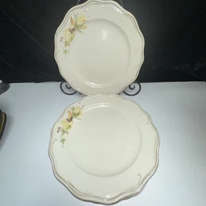 NEW-SET OF 4-Pfaltzgraff Plymouth Fall Thanksgiving Pattern Dinner Plate Plates - Picture 1 of 8