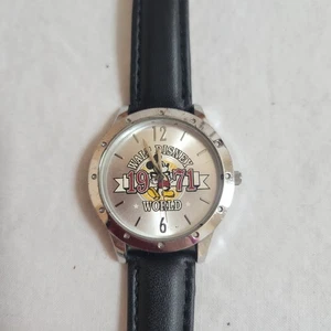 Walt Disney World Mickey Mouse 1971 Watch Black Band Limited Release Parks - Picture 1 of 11