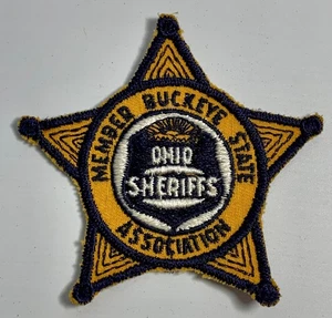 VINTAGE OBSOLETE BUCKEYE STATE SHERIFFS ASSOCIATION MEMBER PATCH POLICE - Picture 1 of 2