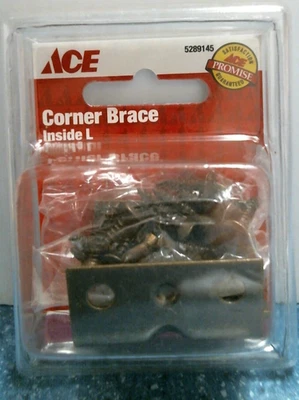 Soporte de esquina ACE, interior L, 1-1/2" X 3/4" paquete de 4    (5289145) FS Foto 1 de 4