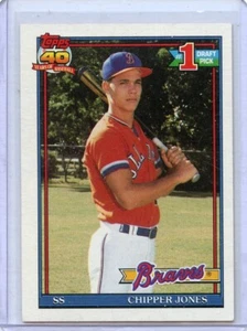 1991 Topps Chipper Jones Atlanta Braves #333 RC ⭐️💥🎯 MT or Better - Picture 1 of 2