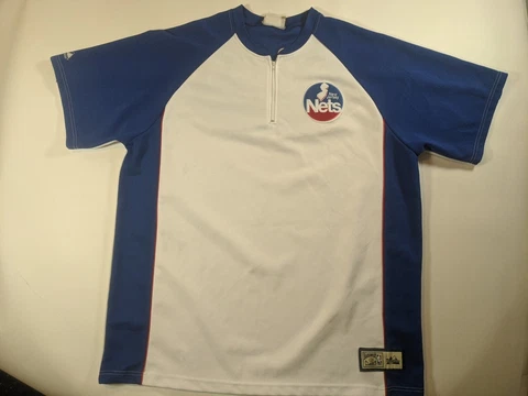 Hardwood Classics New Jersey Nets Stitched Warm Up Jacket Size XL Cover