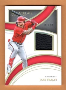 Camiseta Panini Immaculate Collection 2022 Jake Fraley - Rojos 7/10, ¡como nueva! - Imagen 1 de 2