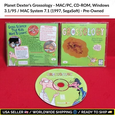 Planet Dexter's Grossology - MAC/PC, CD-ROM, Windows 3.1/95 / MAC System 7.1 - Image 1 of 4
