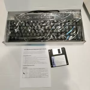 Tastiera multimediale BTC 9113 PS/2 compatibile Millennium nera - Foto 1 di 15