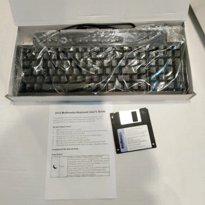 BTC 9113 Multimedia Keyboard PS/2 Compatible Millennium Black - Image 1 of 4