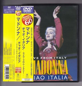 Madonna Live From Italy Ciao Italia Japan DVD WPBR-90105 Raro! - Foto 1 di 3