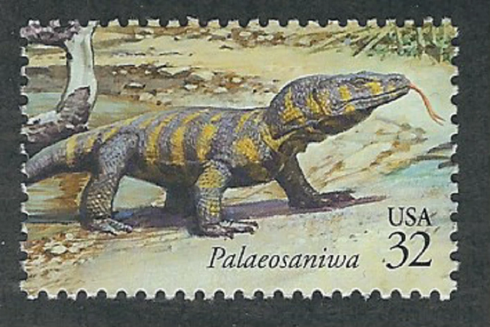 Scott  #3136-l...32 Cent... Dinosaurs/Palaeosaniwa.. 4 Stamps - Image 1 of 1