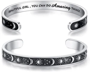 Inspirational Bracelets for Women Teen Girls Personalized Gifts for Daughter Gra - Picture 1 of 6