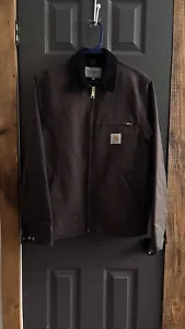 Carhartt WIP Tobacco Brown Detroit Jacket Spring Unlined Medium - Picture 1 of 6
