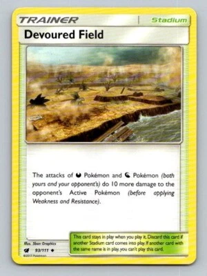 2017 Pokemon Card Crimson Invasion Devoured Field 93/111 - Image 1 of 2