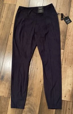 Leggings Simply Vera Wang Live-In tiro alto imitación gamuza modeladores negros talla mediana Foto 1 de 4