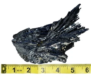 Grupo de Cristal Stibnita Genuino - Espécimen de Exhibición de Minerales Crudos de China - Imagen 1 de 7