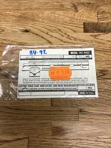 Walther’s Decals HO Scale 84-92: SLSF (Frisco) Diesel Locomotive Yellow - Picture 1 of 2