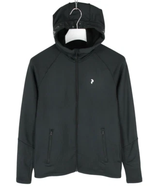 Peak Performance Rider Zip Hood Hoodie Damen Medium Taschen Schwarzes Logo - Bild 1 von 4