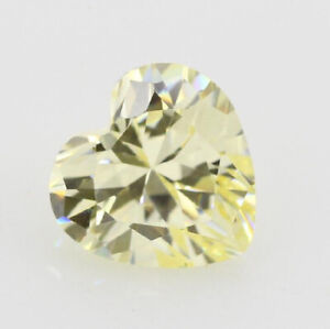 50pcs 4x4~10x10mm Heart Light Yellow loose cz stone cubic zirconia gemstone