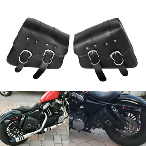 Bolsas de sillín laterales de motocicleta para equipaje Harley Touring Sportster XL883 1200 Dyna - Imagen 1 de 12